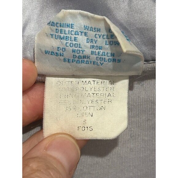 Vintage Adidas Tracksuit Silver Sz Small Zip Front Jacket Pull On Joggers Sporty - Picture 7 of 16